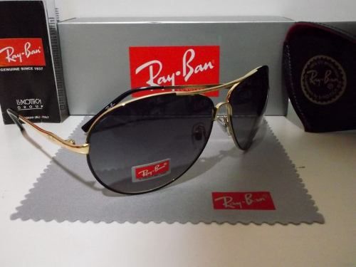 Rb9347 Dourado Lente Fume Degrade